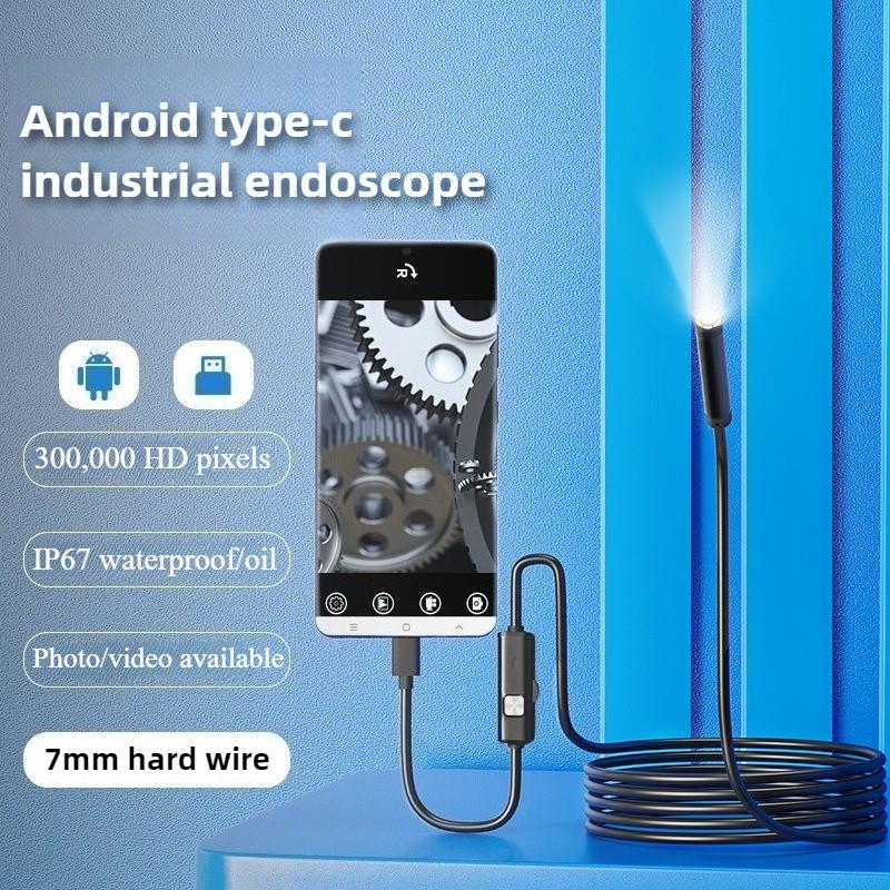 New Type-C 7MM 2/3.5/5M Direct Connect Waterproof Endoscope HD Wide Angle Videoscope for Android Phone PC Camera Repair