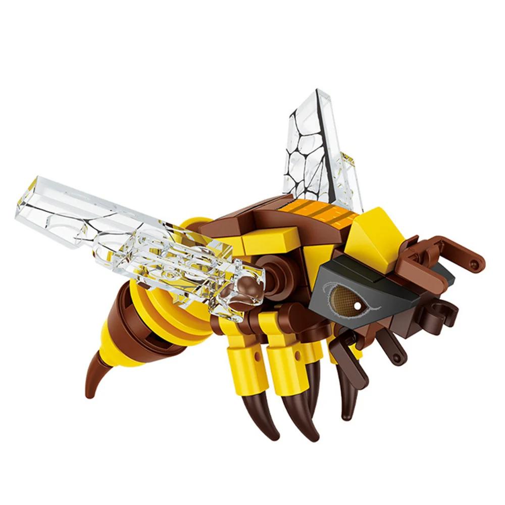 Moc Hmyz Zvíře Model Včela Mravenec Motýl Cvrček Kobylka Sada Stavební Kostky Diy Dětské Puzzle Sestavovací Hračky Chlapec Dítě Dárek