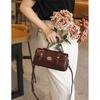 Summer trendy genuine leather small bag for women, versatile casual baguette bag, textured vegetable-tanned top-layer cowhide women's crossbody bag
