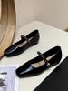 Square Head Small Single Shoes Autumn Evening Skirt with 2025 Low Heel Soft Sole Mary Jane Shoes Women's New Retro Gentle Style