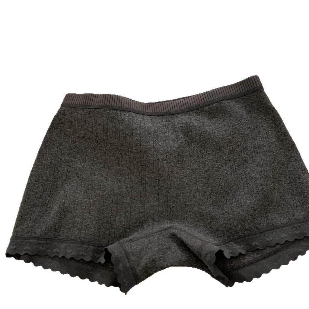 Women's Long-Staple Cotton Boxer Briefs: Pure Cotton Safety Shorts with Extended Crotch & Antibacterial Features