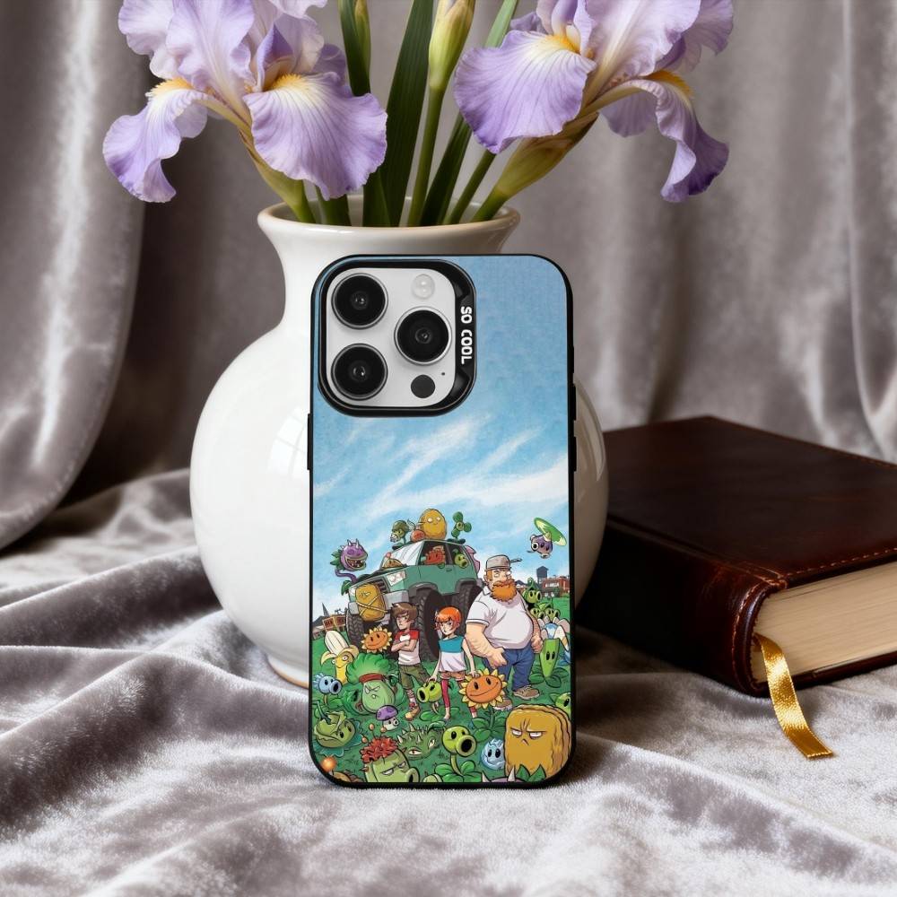 

P-Plants-S VS Z-Zombies-S Phone Case For iPhone17,16,15,14,13,12,11 Plus,Pro Max Black Candy silver phone case iPhone12