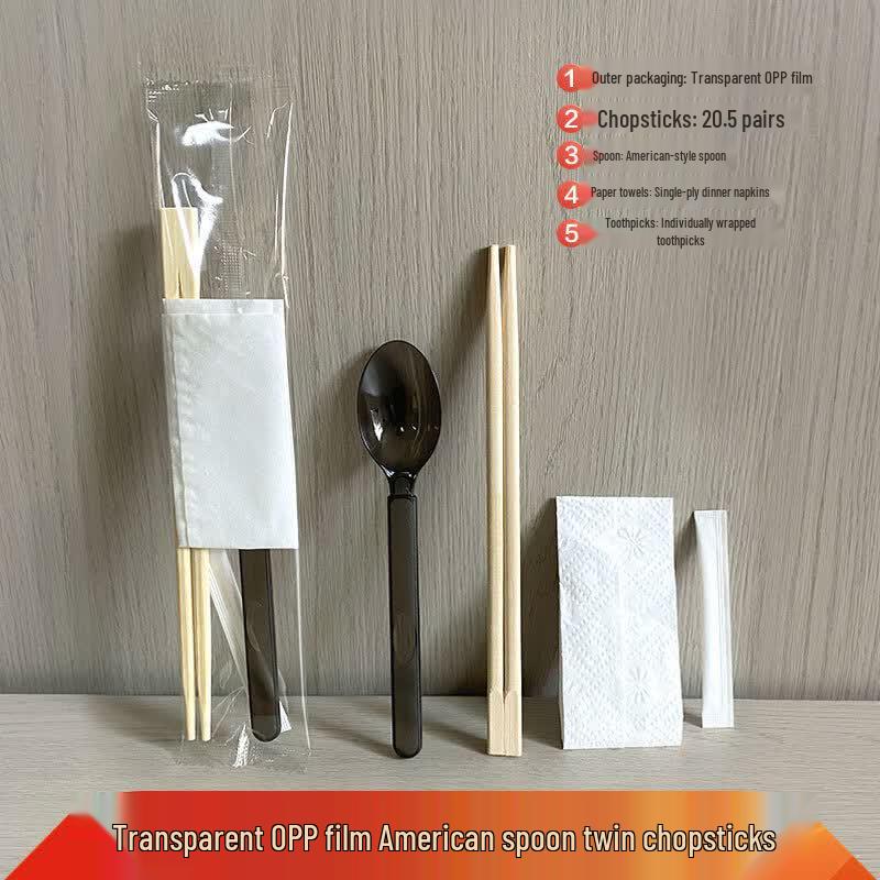 Handun Disposable 4-Piece Cutlery Set