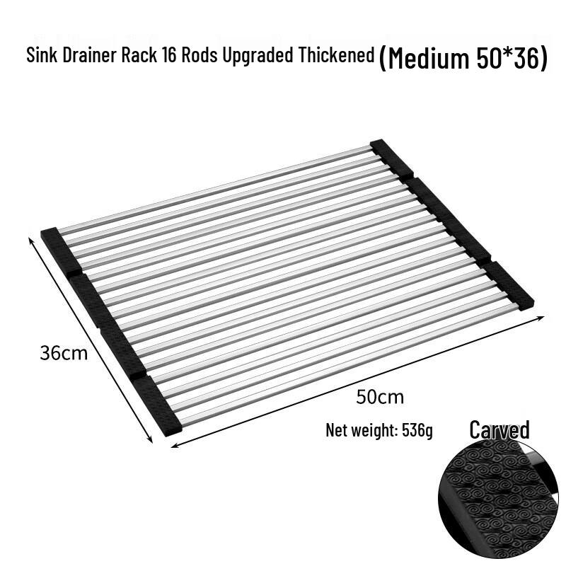 

ZISIZ 304 Stainless Steel Over-Sink Drain Rack