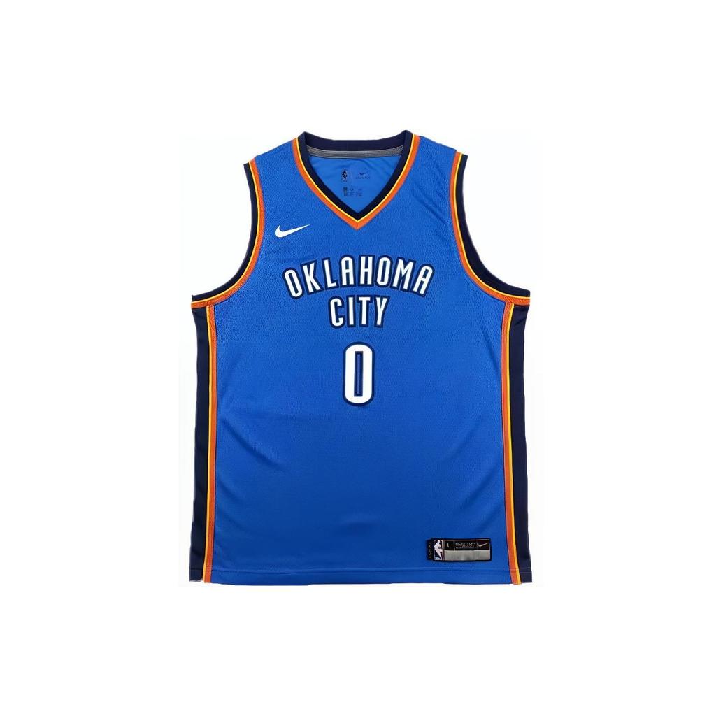 Nike Swingman Letter And Number Print Sports Basketball Jersey Kids Tops Blue 9Z2B7BZ2P-WESTBROOK