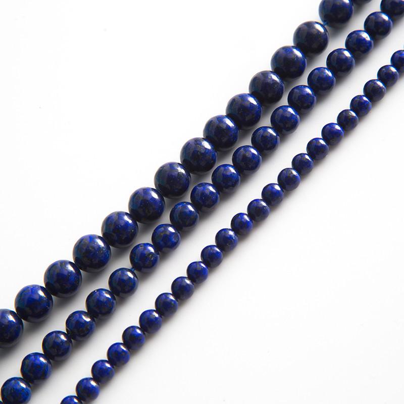 Natural Color Optimized Lapis Lazuli Loose Beads for DIY Jewelry, Bracelets, and Prayer Beads. 4mm/approx. 95 beads