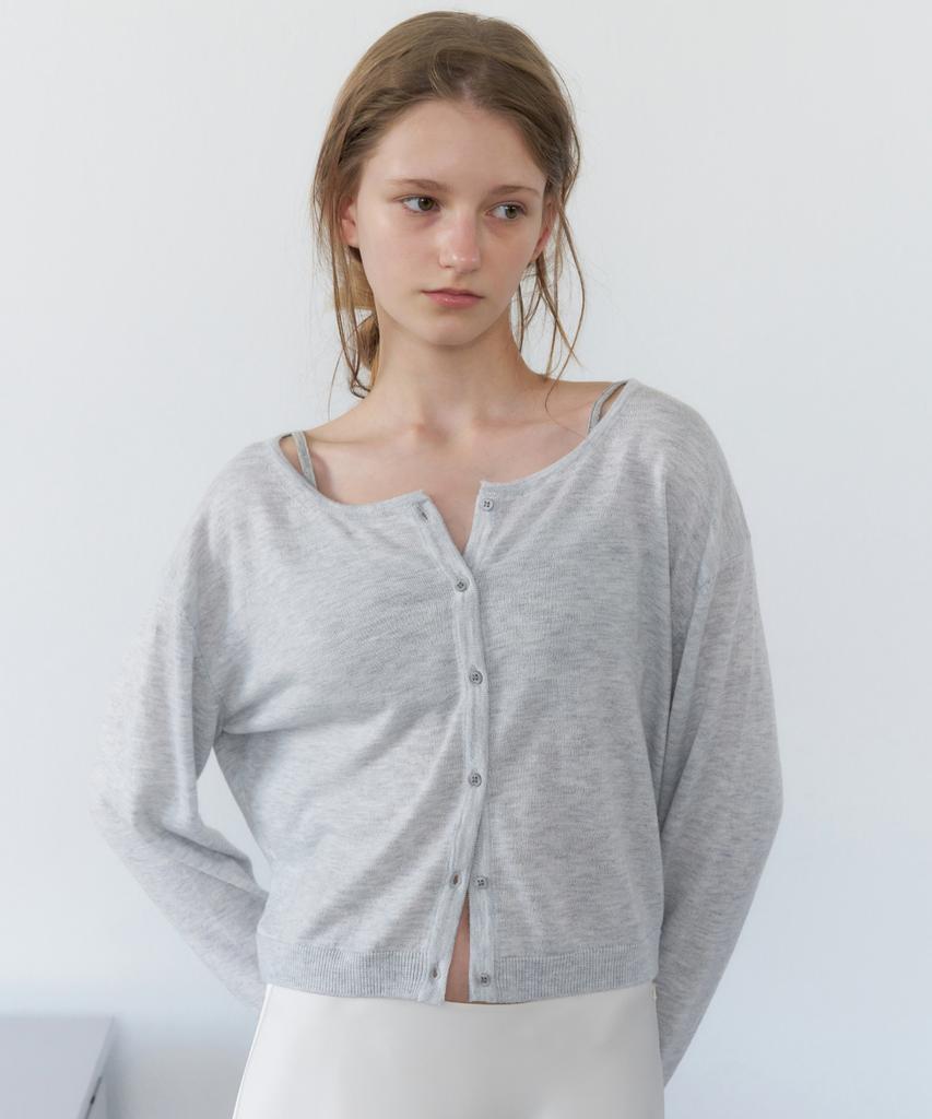 LETTERA Silk Blend Round Cardigan