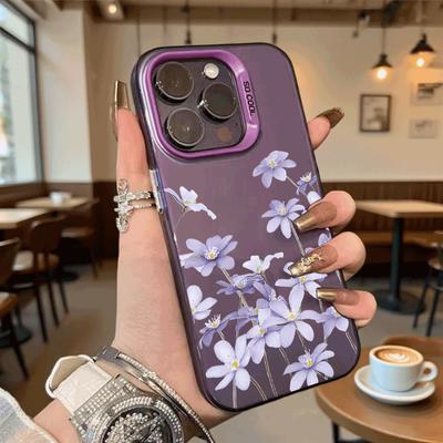 Light Purple Flowers Hard Phone Case for Xiaomi Redmi Note 15 14 13 12 11 Pro Plus Shockproof Protective Cover