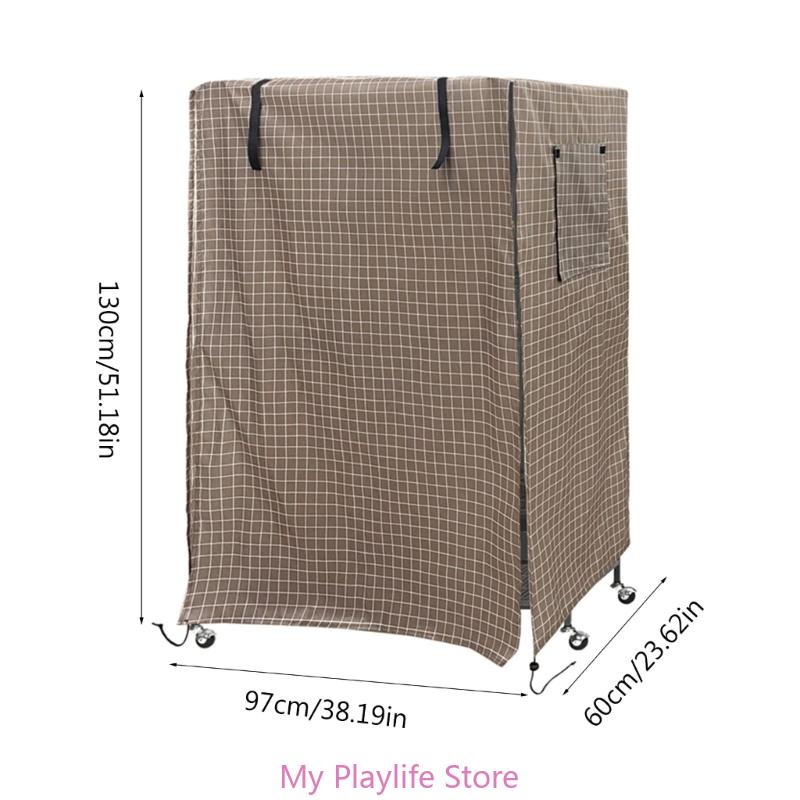 Large Bird Cage Cover Dustproof Waterproof Blackout Shade Cloth Washable Aviaries Cover Windproof for Cages Parakeets