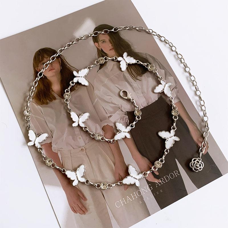 Accessories, Simple Thick Chain Trousers Body Chain Personalized Punk Diamond Chain Single Layer Belt