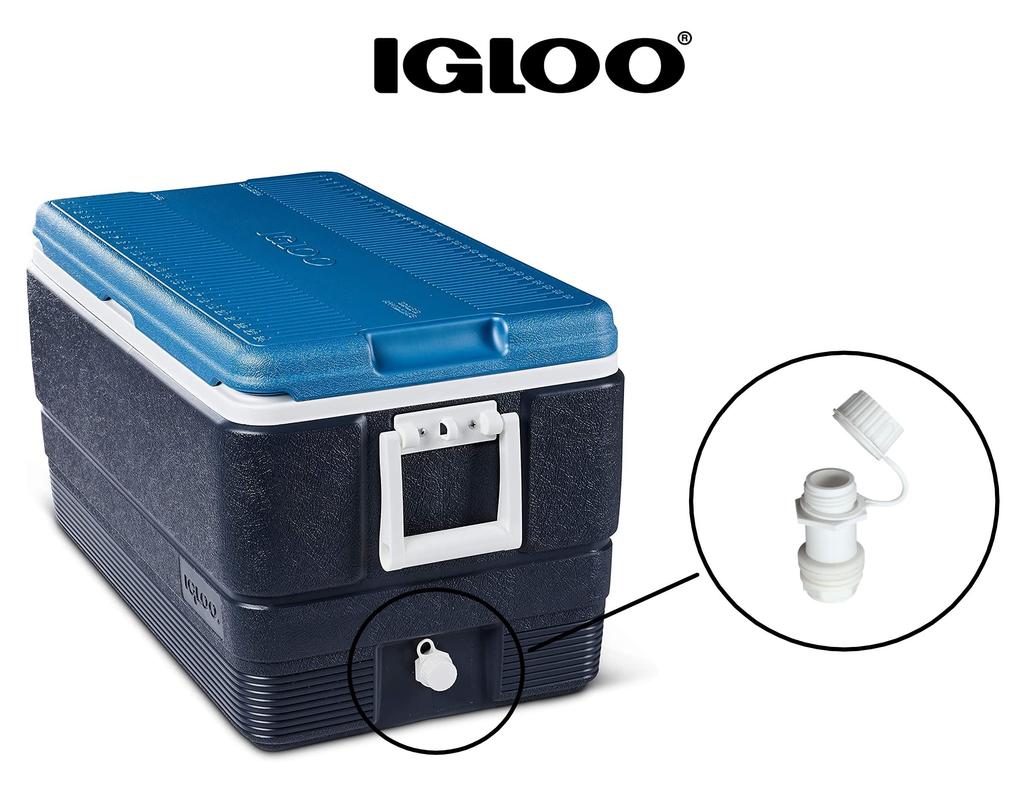 Igloo Cooler Box Replacement Drain 00024011 Plug, Shredded,