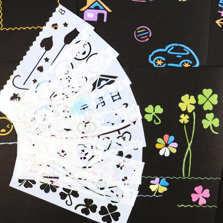 8PCS/SET DIY Embossing Scrapbooking Painting Hollow Template Album Layering Stencils Paper Card