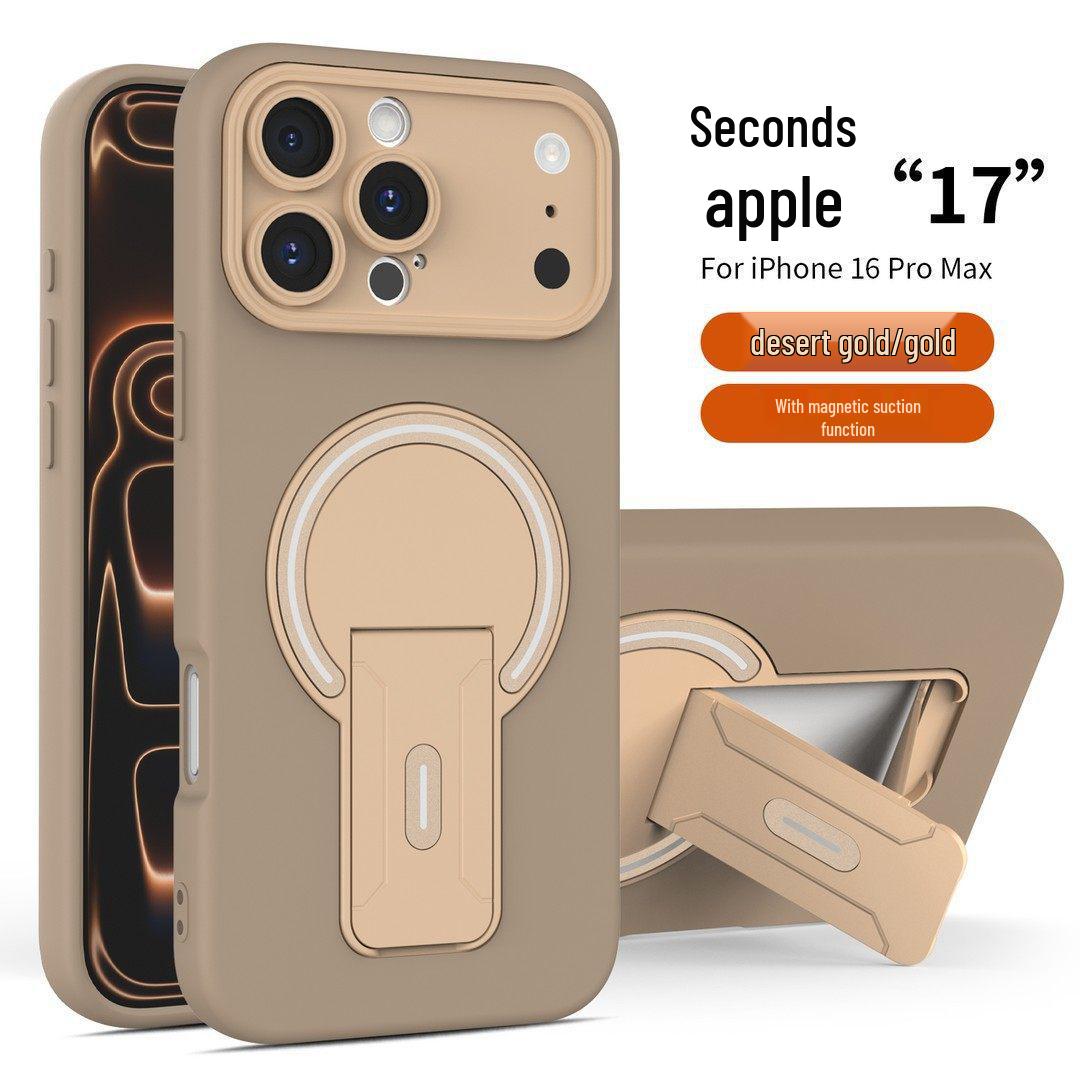

iPhone 17 Pro Max Silicone Case with Magnetic Full Coverage, Two-in-One Stand, Compatible with 15 Pro, and 14. 16pro