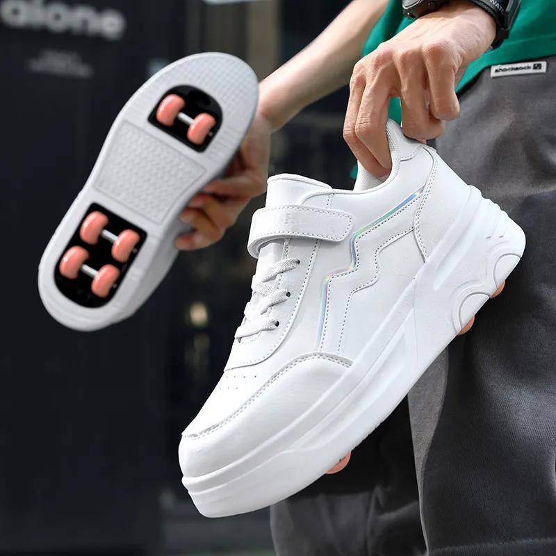 

Унисекс Ручные 6-колесные гоночные роликовые коньки Новые кроссовки для мальчиков и девочек Коньки для катания с колесами 30