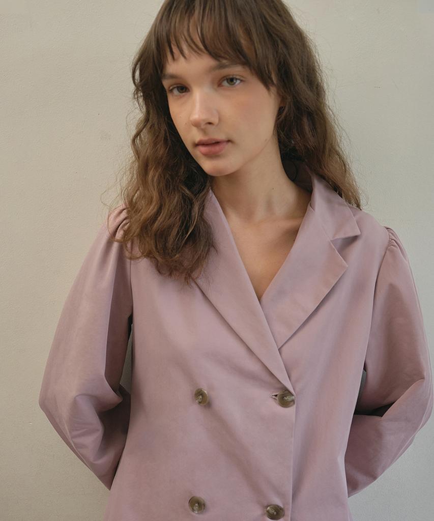 Aueonoseuteljia Louvre Trench Dress_Pink(O25-Ops03)