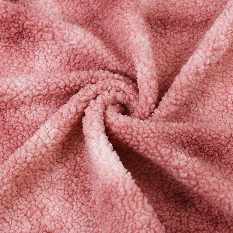 45x50cm Altai Thickened Big Granular Plush Fabric Autumn Winter Tie-Dye DIY Coat Toys Clothing Lining Teddy Cashmere Fabric