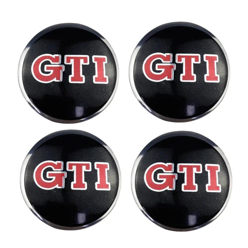 4pcs 56mm Car Wheel Center Sticker for Volkswagen VW GTI ABT Golf 5 6 Polo Passat Tiguan CC Bettle Touran Scirocco Sharan SR32 zf1