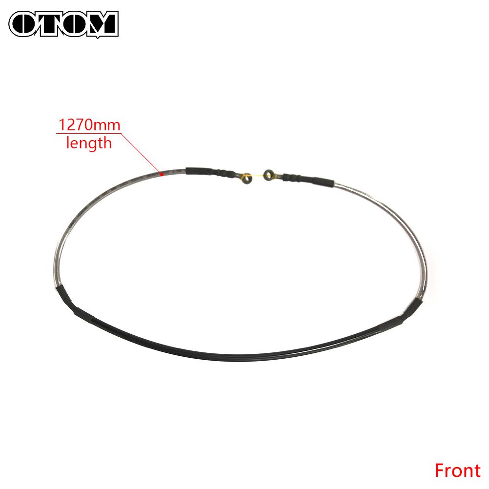 OTOM Braided Brake Hose Motorcycle Dirt Bike Front Rear Brake Line Cable Oil Pipes For HONDA CRF YAMAHA YZF 250 450