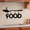 Dx353 Personalisierter Und Kreativer Löffel Hängendes Essen Englischer Wandaufkleber, Dekorativer Wandaufkleber für die Küche, Große Mengen Können Verhandelt Werden
