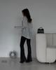 2025 Autumn/Winter European & American Sequin Long Sleeve Turn-Down Collar Sexy Women's Shirt Jacket