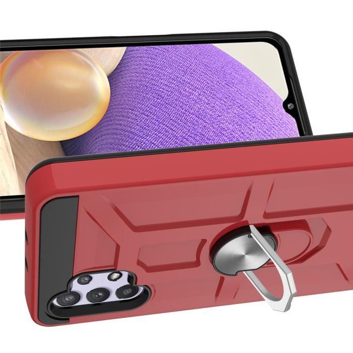 Case - Samsung - Galaxy A32 5G - Shockproof - Anti-Scratch - Red Ring Stand