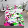 Game, Splatoon, Anime 100% Polyester Bedding Set Duvet Cover Set Printed Cartoon Home Decor