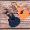 Guitar Pick Container Guitar Accessory Tool Pocket with Keychain Guitar Pick Holder Guitar Pick Pouches PU Texture