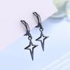 Star Drop Earring Rock Cool Women Cross Earring for Lady Girls Gift Jewelry