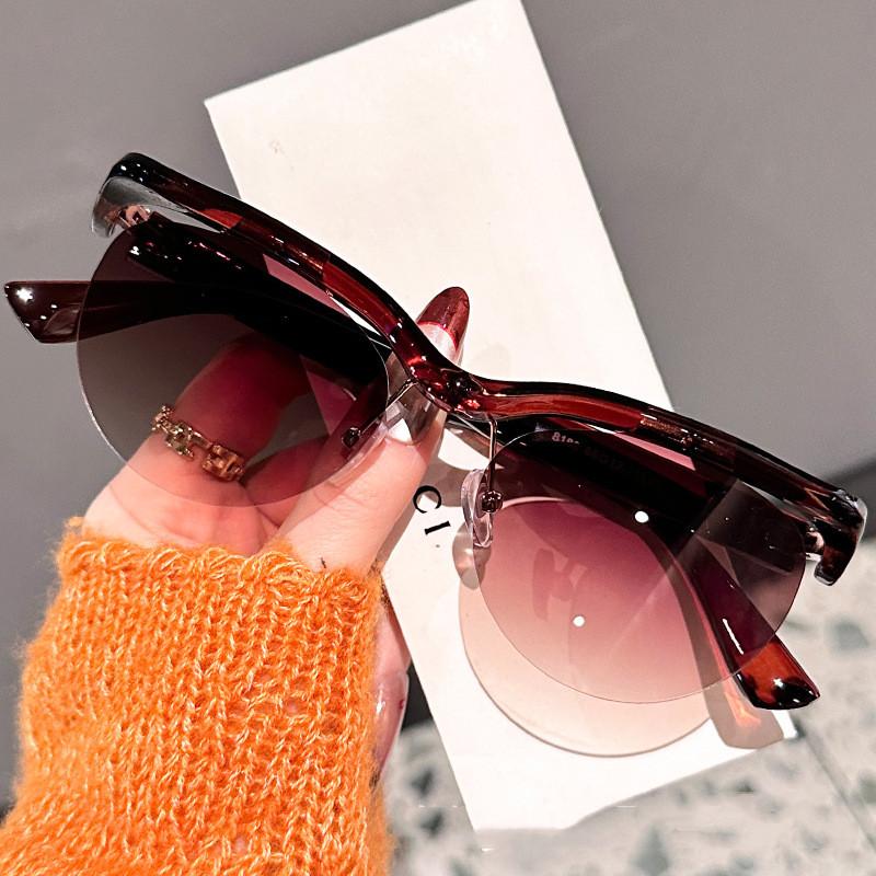 New Trendy Street Photography Korean Edition Eyebrow Luxury Sunglasses For Men Cool Personalized Sunglasses Women(Ds-8180)