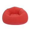 Uppblåsbar bönpåse utan bönor PVC Mjuk flockning Ergonomisk uppblåsbar loungefåtölj för vardagsrum sovrum
