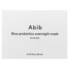 ABIB Rice Probiotic Overnight Beauty Mask, Barrier Jelly, 80ml (2.7 Fl Oz)