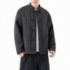 Autumn Men New Chinese Style Jackets Men Thick Warm Soild Color Coat Male Vintage Stripe Black Jacket Man Tang Costume Hanfu