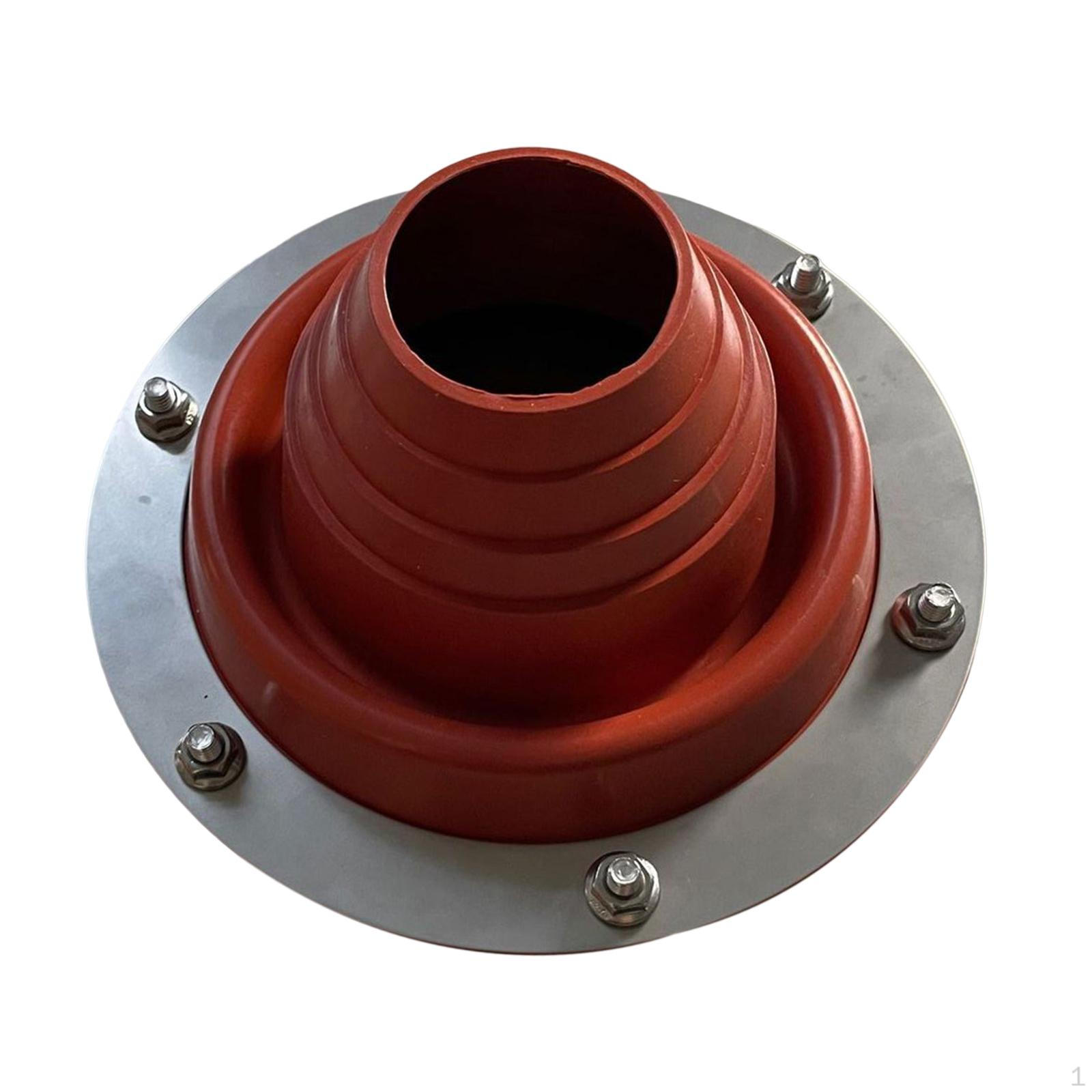 Tent Stove Jack Round Base Flue Flashing High Temp for Greenhouse Log Cabins
