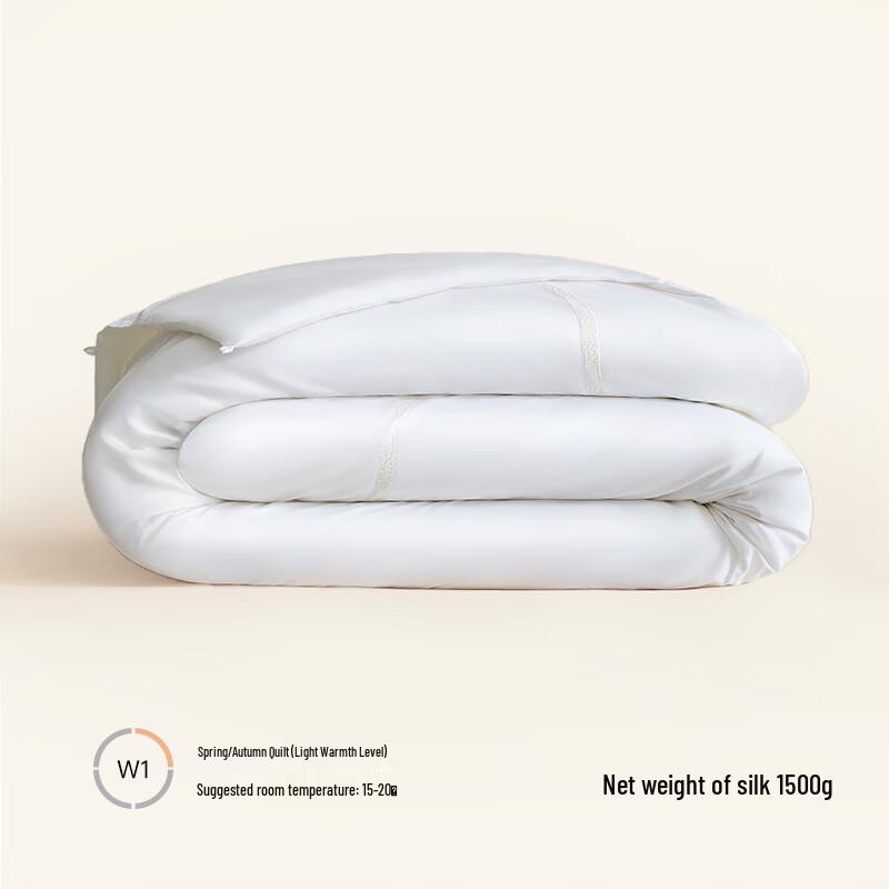 

MlingINESANCE All-Season Mulberry Silk Duvet Set