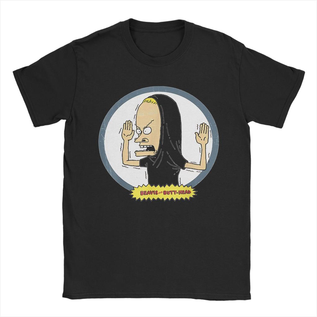 Leisure Beavis and Butthead Cornholio Circle  TShirt For Men Women Round Neck Short Sleeve Clothes  Cotton Summer Tops
