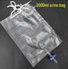 Disposable External Urine Collection Bag: 1000-2000ml Capacity