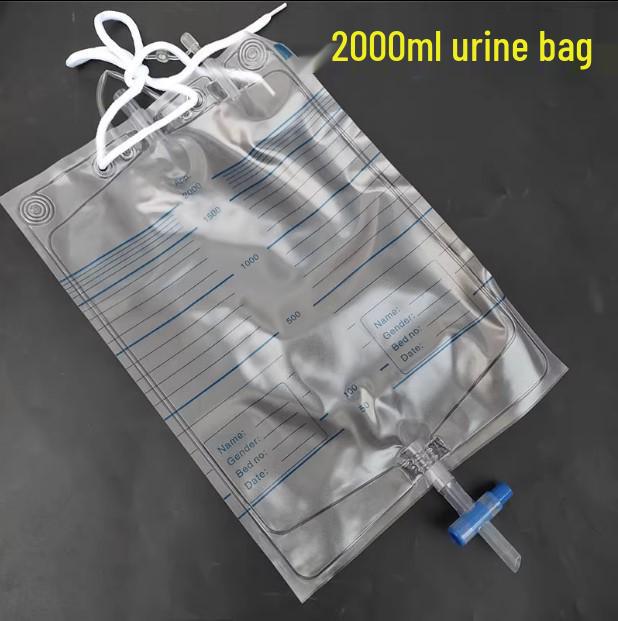 Disposable External Urine Collection Bag: 1000-2000ml Capacity