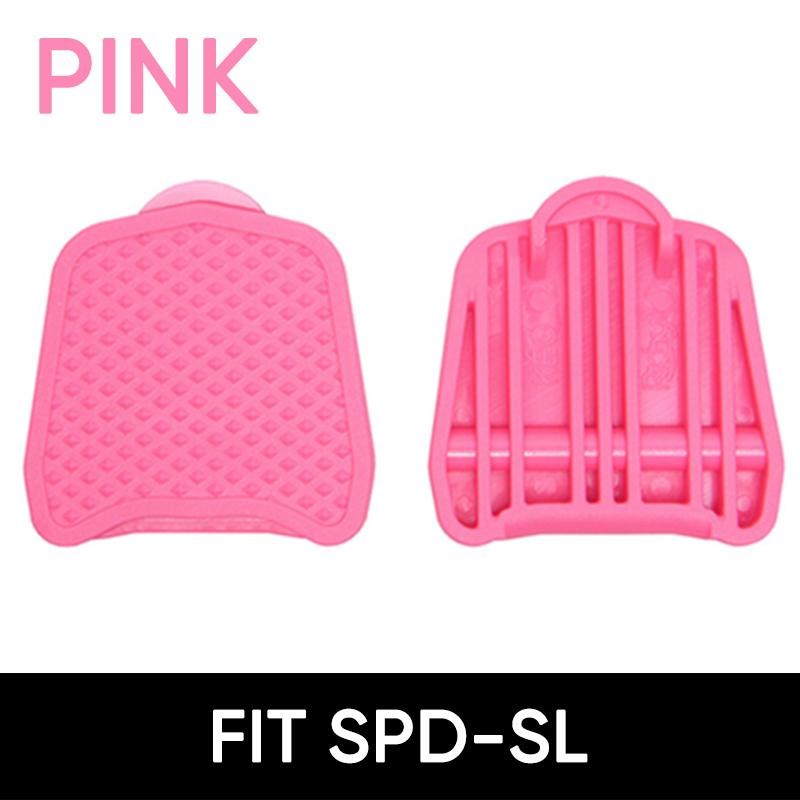 Bike Pedal Converter Bicycle Clipless Pedal Adapter Fit SPD for LOOK KEO System Road Bike Pedals Converter Bicycle Pedal Adapter Fit SPD-Pink