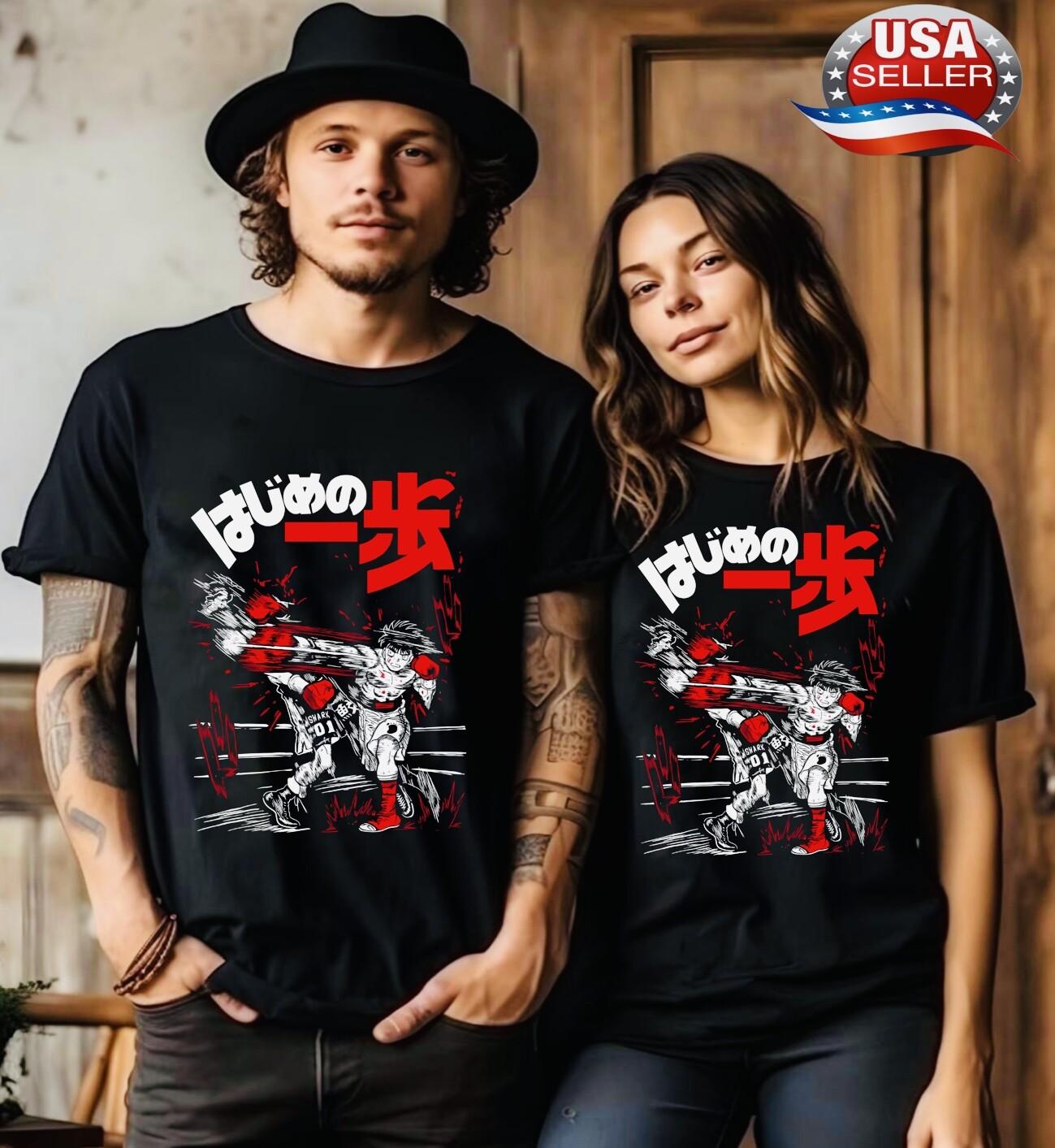 

T-Shirt Mens Womens Tees Top Hajime,No Ippo shirt,Kamogawa Boxing Gym Crew, Ippo Makunouchi Kbg,Manga 3XL