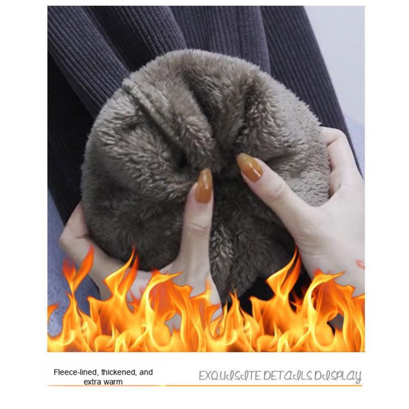 Winter large size thickened velvet corduroy pants women 2025 new women's loose slimming cuffed harem pants