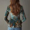 Womens Slim Fit Long Sleeve Printed Blazer Jacket 2026 Stylish Office Casual Wear