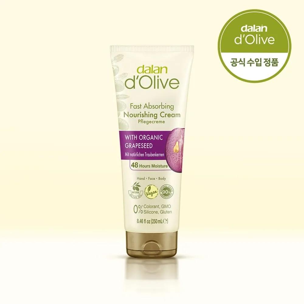 

[dalan] Grape Seed High Moisturizing Hand Cream, Hydration Care, Soothing Effect, Natural Derived, 250ml, 1 Piece