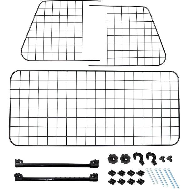 Dog Car Barrier, Vehicle Front & Rear Seat Pet Separation Safety Guard