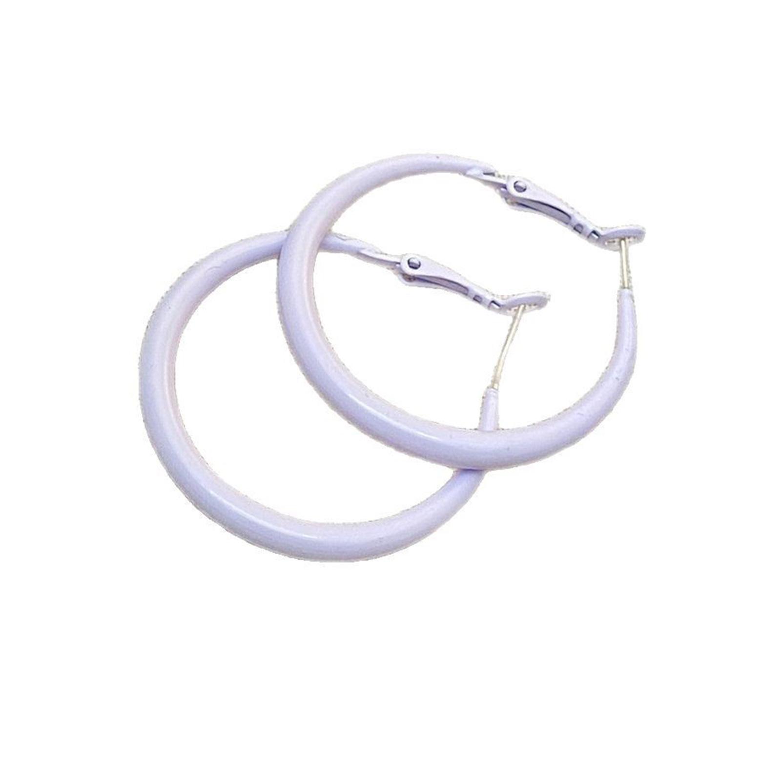 

Элегантные красочные круглые серьги, прочные сплавные дизайны для модных женщин, подходят для ежедневных поездок на работу и вечерних мероприятий 1 фиолетовый