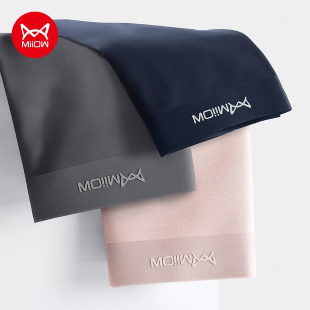 MiiOW, 3 шт., сексуальные хлопковые мужские боксеры, шорты, нижнее белье, антибактериальные трусы из органического графена, мужские боксеры, L-5XL XXL
