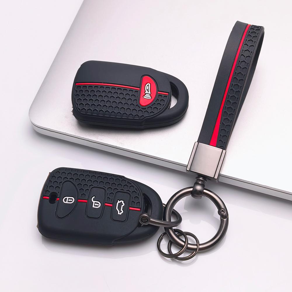Key Fob Cover for Hyundai Elantra Tucson Models Santa Fe ix35 Protect Your with Keychain Anti-Scratch Surface Shockproof Structure