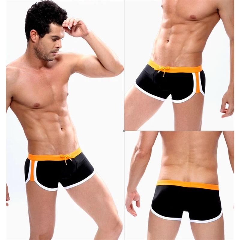 Stylish Men's Swimming Trunks - Quick-Dry Square Leg Swim Shorts For Big & Tall Gentlemen - Perfect Beach Swimwear
