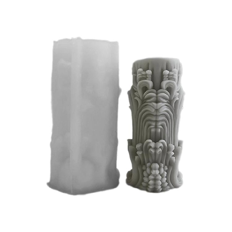 Candle Molds Cylinder Shaped Craft Mold for Making Artistic Curved Candle