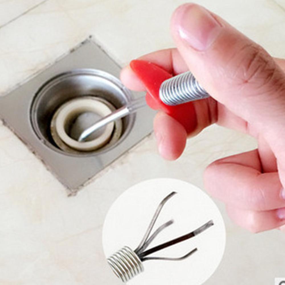 Drain Clog Water  Sink Cleaner Snake Unblocker Kitchen Bath Rod Hair Remover