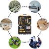 Coffre à Outils - DEKO - 138 Pièces - Acier Haute Qualité - Boîtier de Rangement - Antidérapant